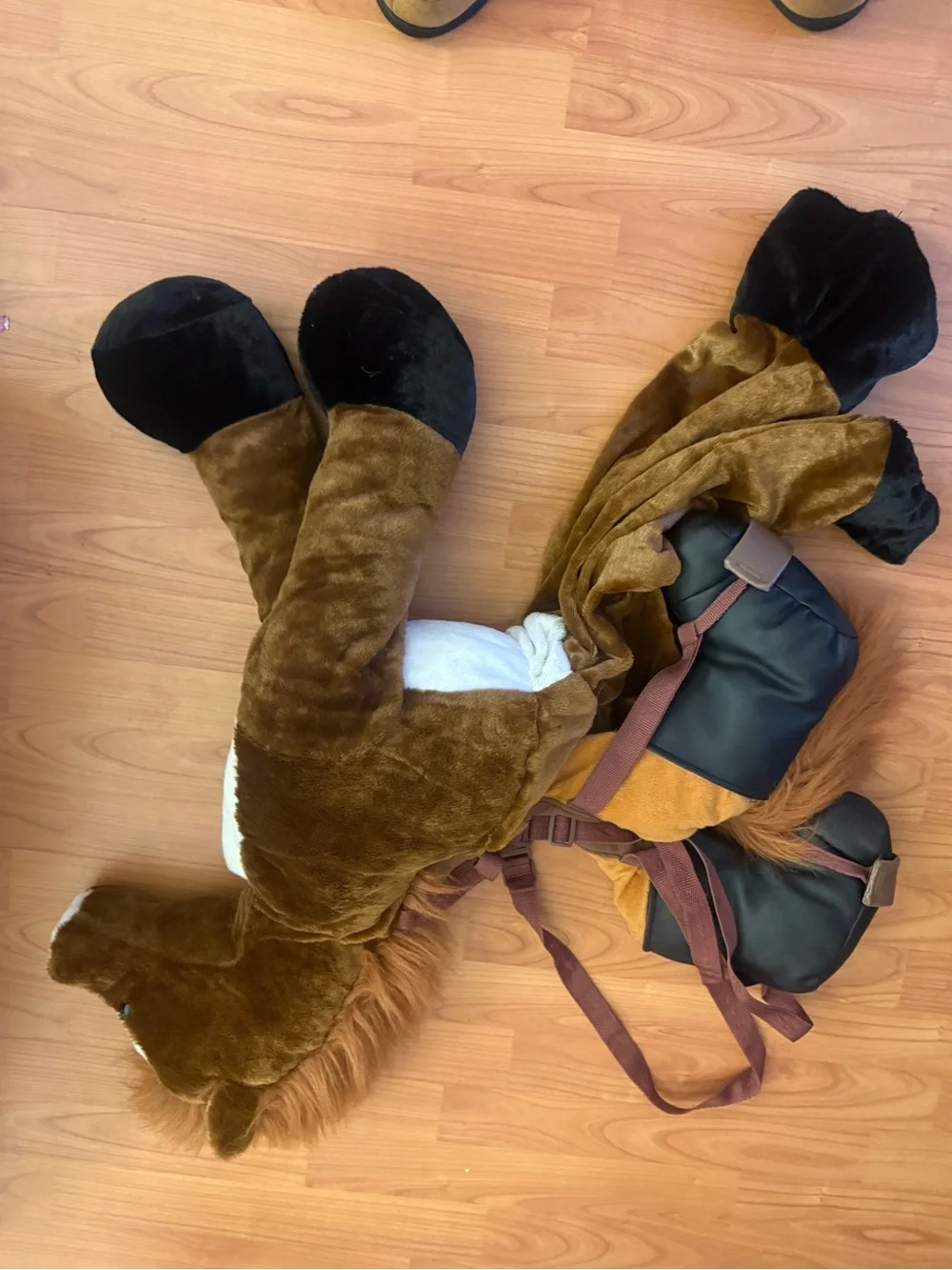 Plush 3D Horse Rider Costume Toddler Size 3T/4T Halloween Dress Up